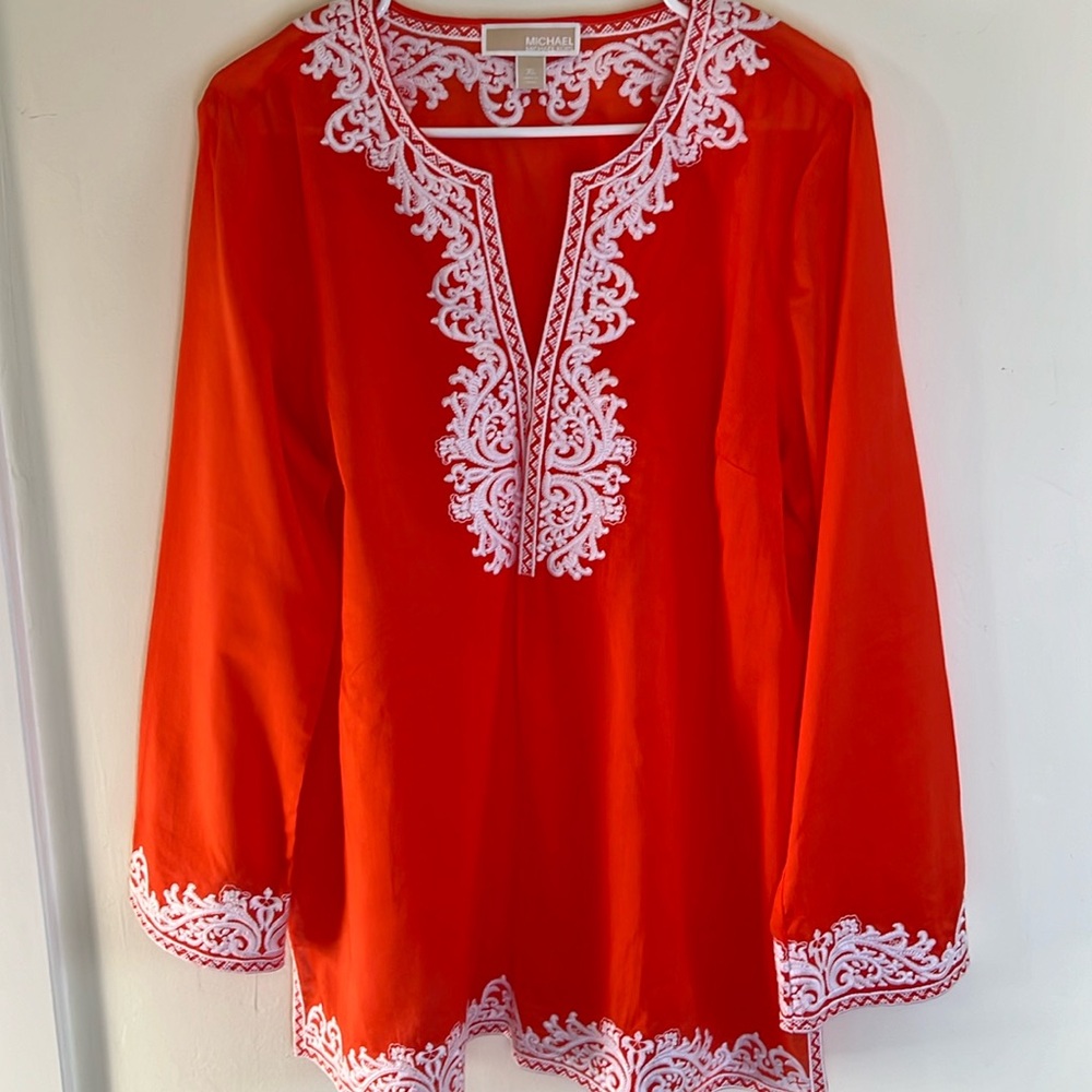 🌺NWOT🌺 Michael Kors Embroidered Tunic